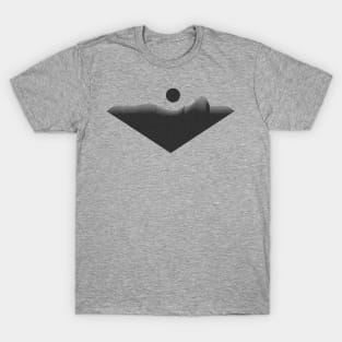 Geometric minimalist abstract design - 'The Wave' T-Shirt